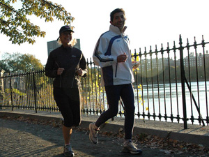 Allenamento al Central Park: Vanessa e Carlo Alberto Melis